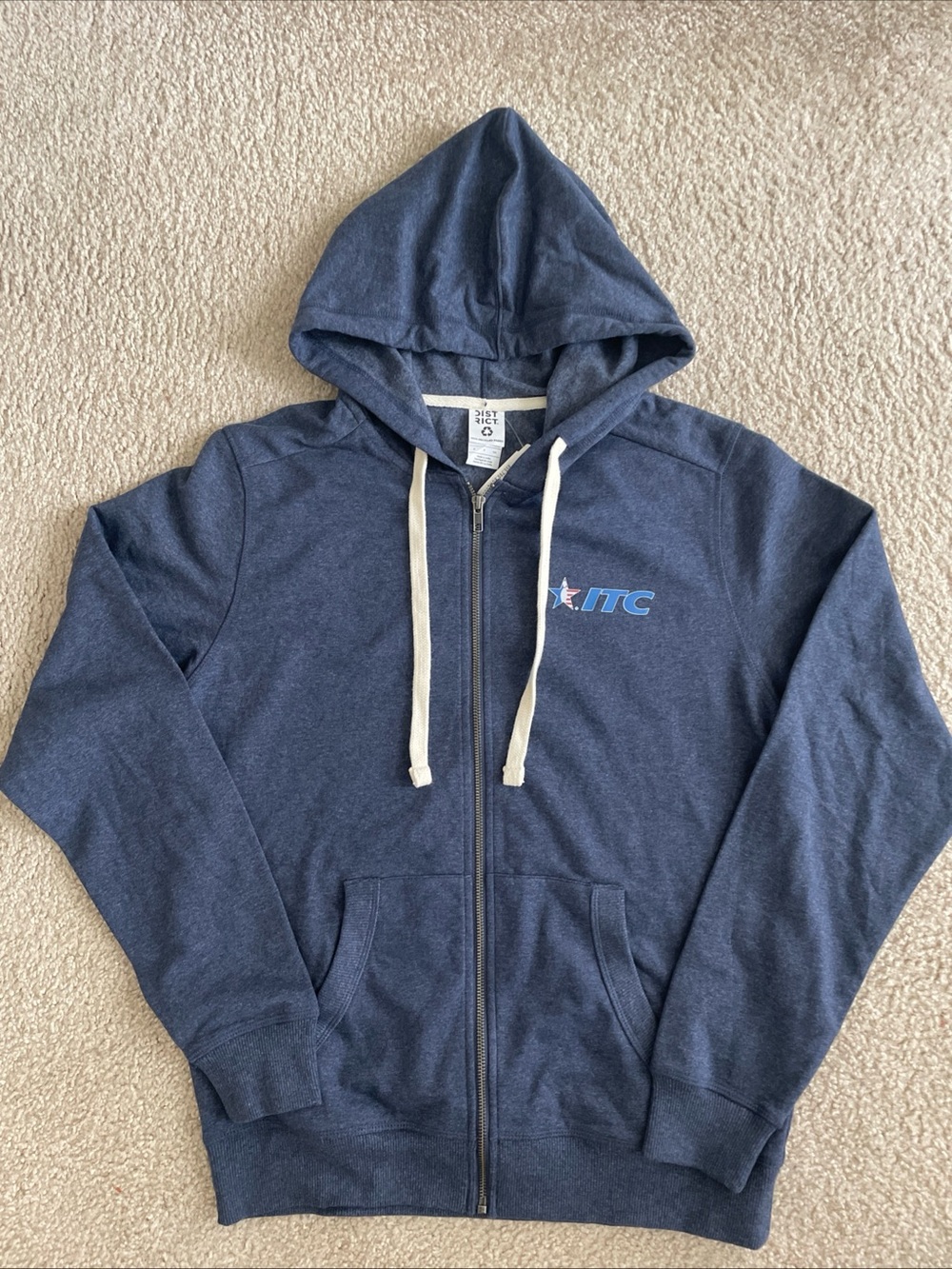 Men’s Usbc Itc Bowling Full Zip Hoodie Sweatshirt Navy NWT Size S